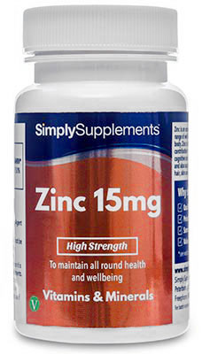 Zinc Tablets 15mg | Easy to Swallow | UK Dispatch