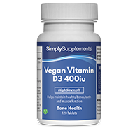 Vegan Vitamin D3 400iu Tablets