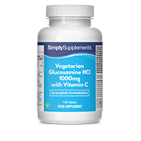 Vegetarian Glucosamine HCl 1000mg with Vitamin C 40mg