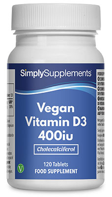 Vegan Vitamin D3 400iu Tablets