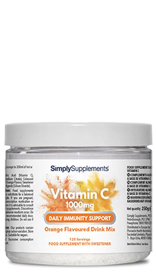 Vitamin C 1000mg Powder – Orange Flavour
