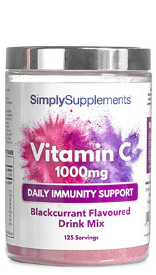Vitamin C 1000mg Powder – Blackcurrant Flavour