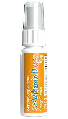 Vitamin D3 Spray for Kids 400iu (10mcg) - Orange Flavour 