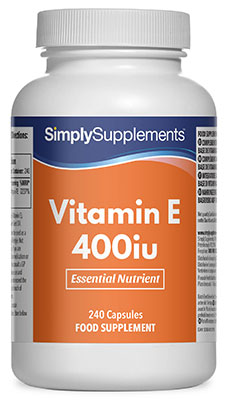 Simply Supplements Vitamin E 400iu (240 Capsules)