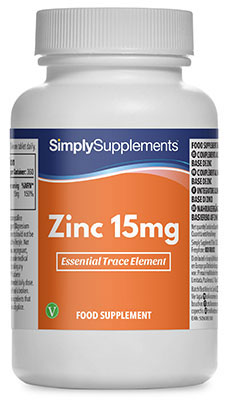 120 Capsule Tub - zinc tablets 15mg