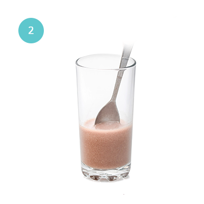Add 300ml of water and stir well.