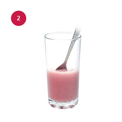 Add 250ml of water and stir well.