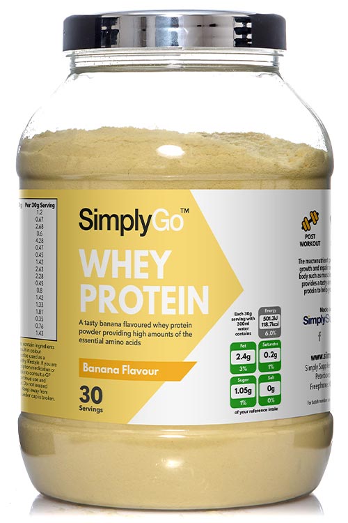 Simply Supplements Banana Whey Protein Powder (900 g Protein Powder)