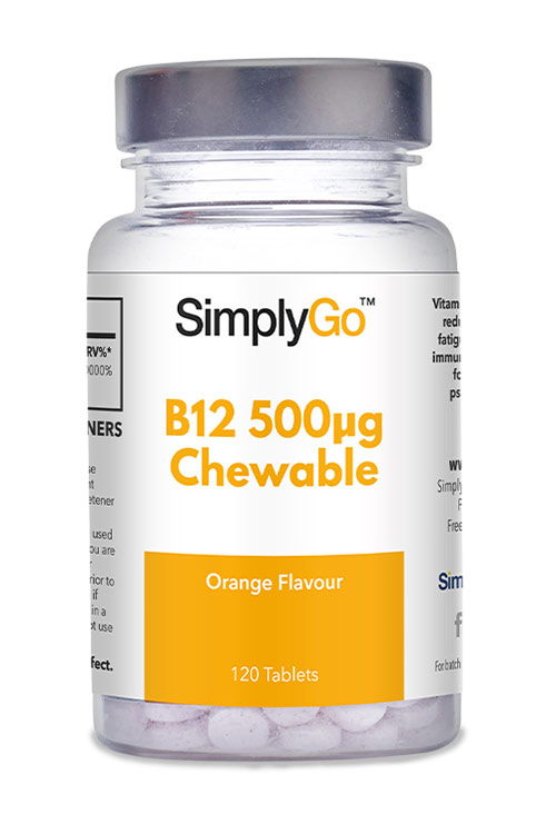 Chewable Vitamin B12 500µg Tablets