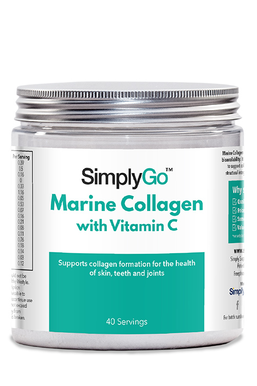 Simplygo Marine Collagen Vitamin C (200 g Powder)